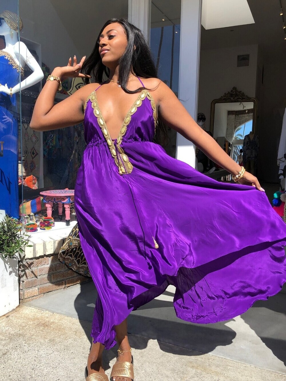ASA KAFTANS Paris Dress Red Wine One Size
